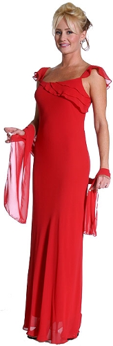 Ruffled Full Length Formal