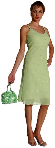 Sequin Short Cocktail Dress with a bow at back