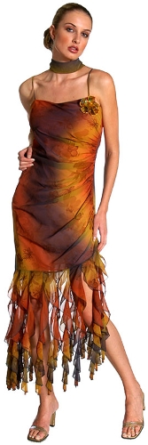 Sexy Cocktail Dress with Ruffles