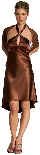 Short Satin Cocktail Dress