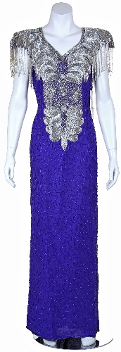 Elegant Hand Beaded Formal Gown