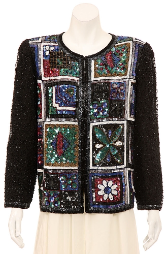 Wonder Squares Hand Beaded Jacket