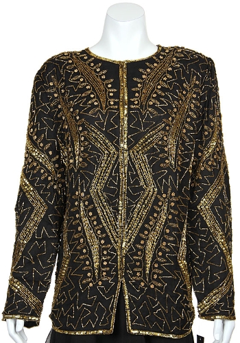 Symmetrical Design Hand Beaded Jacket