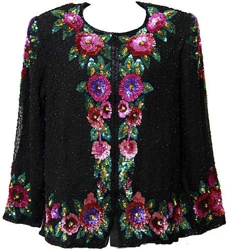 Multi-Color Fully Beaded Sequin Jacket