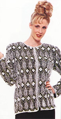 Thread and Bead Design Jacket