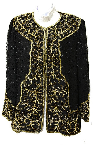 Full-Sleeved Beaded Jacket 