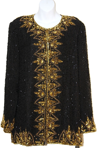 Zig Zag Leaf Border Style Jacket