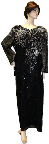 Full Beaded Sequin Formal Dress