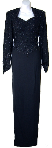 Full Sleeved Formal Mother of the Bride Dress