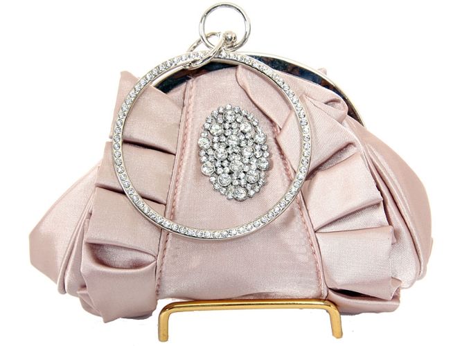Hold and Shine Evening Bag In Champaign
