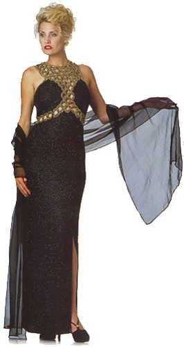Holed Beadwork Long Formal