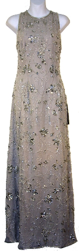 Floral Bead Sleeveless Dress