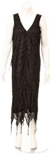 Tea Length Beaded Sequin Dress