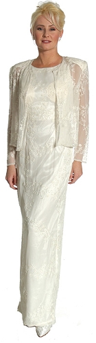 Handbeaded Full Dress with Jacket