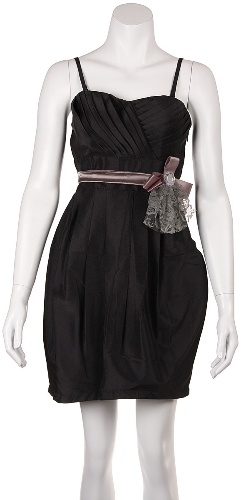 Shirred Bodice Bubble Party Dress
