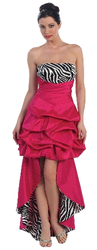 Convertible Bubble Dress with Zebra Print