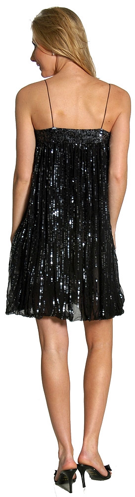 Cocktail High Waist Bubble Dress — back in Black