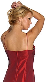 Empire Cut Long Formal Prom Dress — back