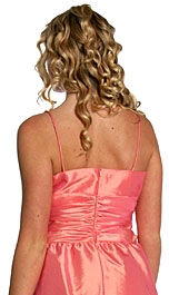 Spaghetti Strapped Short Bow Cocktail Dress — back