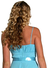Tea Length Ribbon Party Dress — back