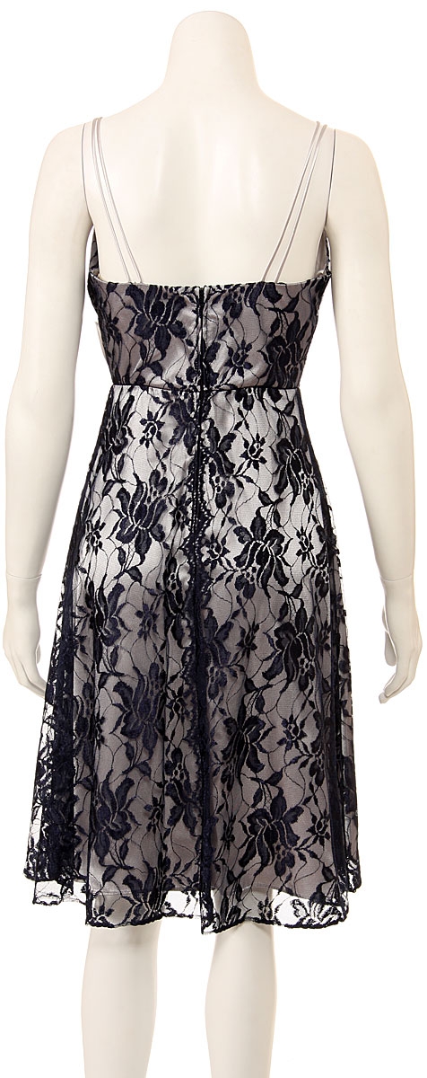 Mesh English Net Ribbon Party Dress — back