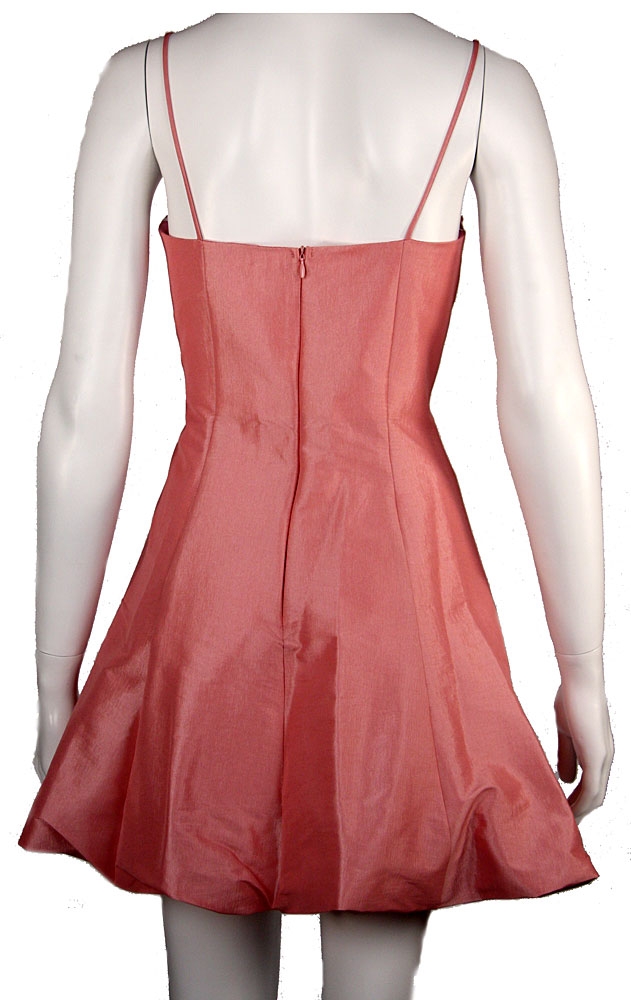Twin Flowered Short Bubble Party Dress — back