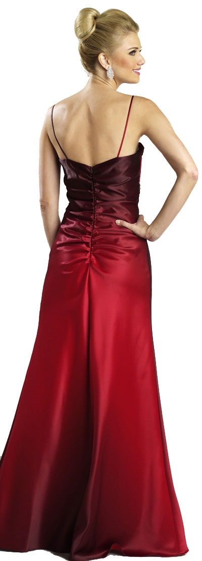 Elegant Empire Style Formal Evening Dress — back