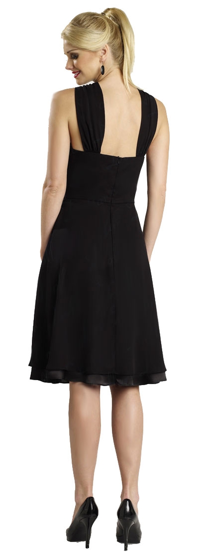 Short Halter Top Cocktail Dress — back