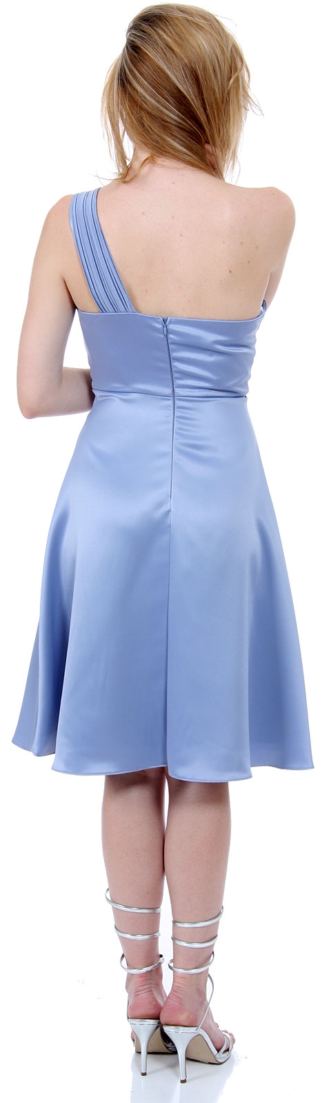 Ravishing One-Shoulder Bridesmaid Party Dress — back