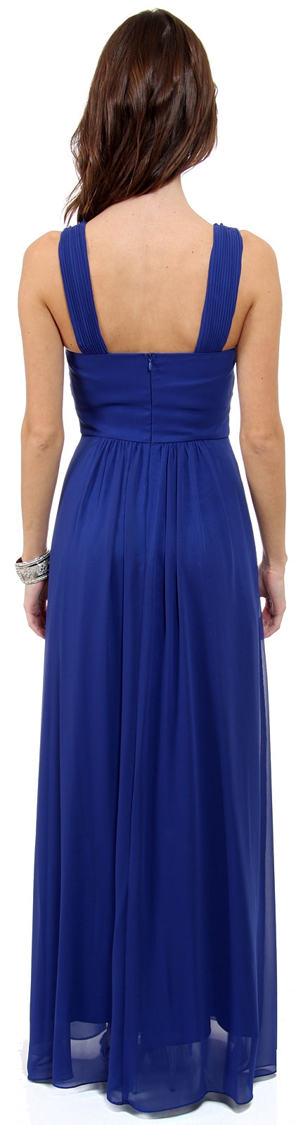 Roman Inspired Long Formal Dress — back