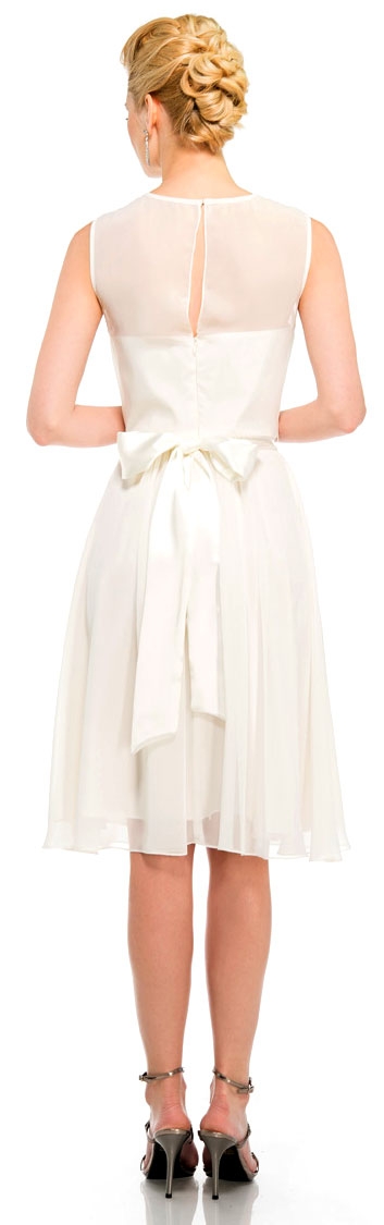 Princess Cut Sleeveless Graduation Party Dress — back