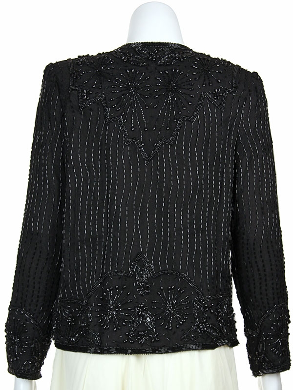 Hand Beaded Elaborate Bordered Jacket — back