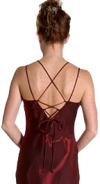 Glitzy Double Strapped Long Dress — back