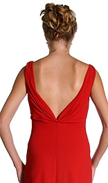 Spiral Beadwork Formal Evening Dress — back