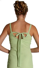 Sequin Short Cocktail Dress with a bow at back — back