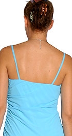 Asymmetric Ruffled Formal — back