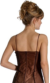 Beaded Formal Prom Dress — back