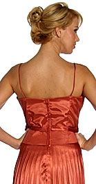 Electric Pleated Short Prom Dress — back