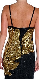 Tea-Length Fish Scale Gown — back
