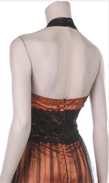 Mesh Halter Short Dress — back