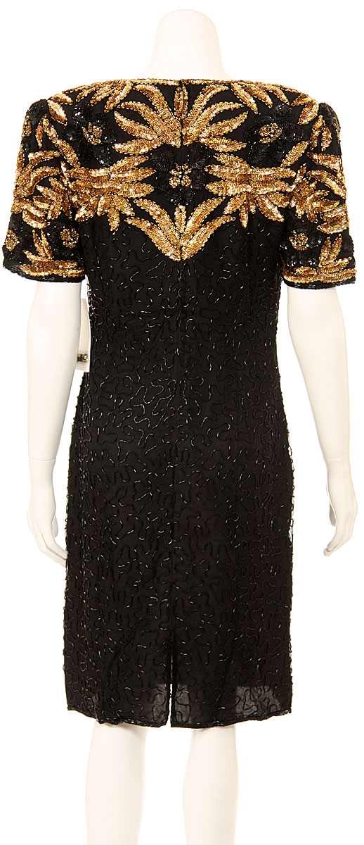 Knee Length Formal Cocktail Dress — back