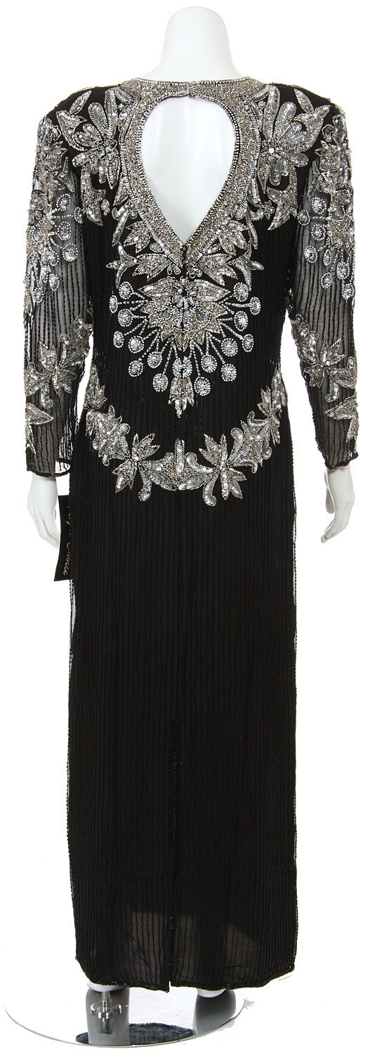 Majestic Sequined Formal Gown — back