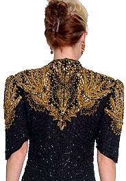Sweetheart Full Length Beaded Gown — back