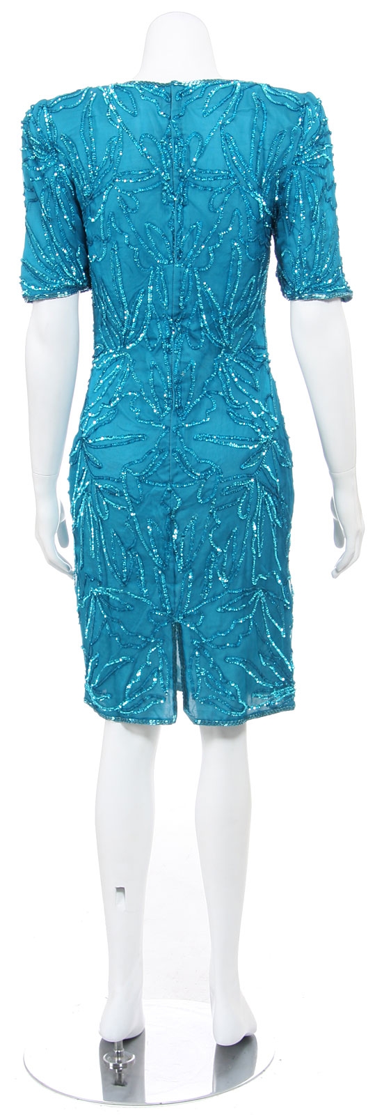 Hand Beaded Short Dress — back