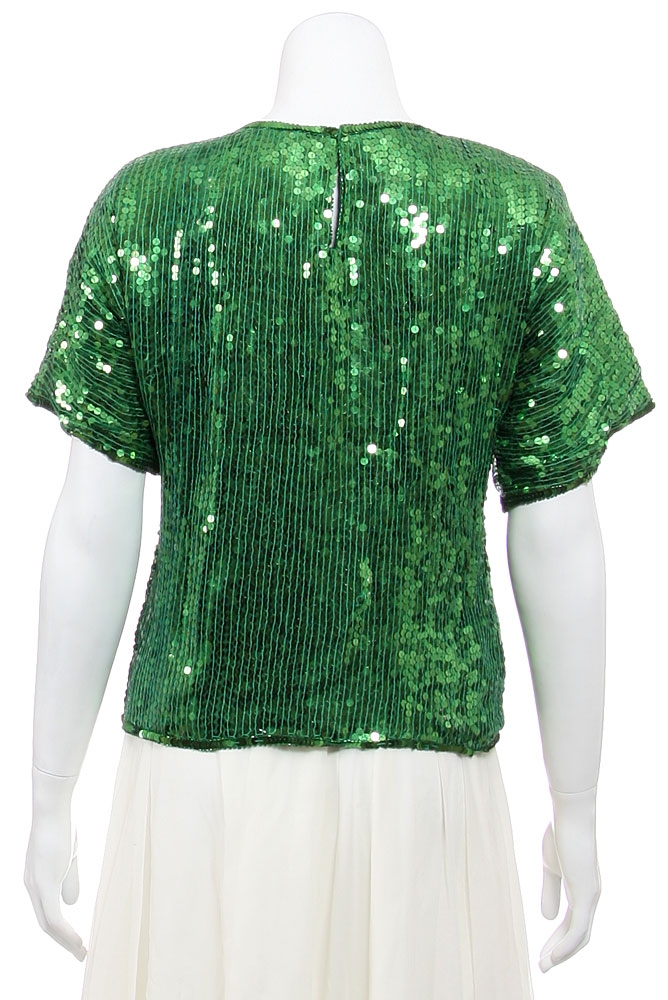 Fully Hand Sequined Pull Over Top — back