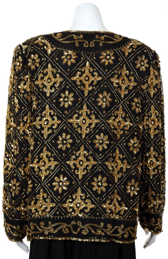 Waterfall Hand Beaded Jacket — back