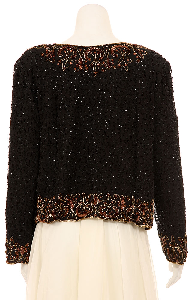 Autumn Hand Beaded Jacket — back