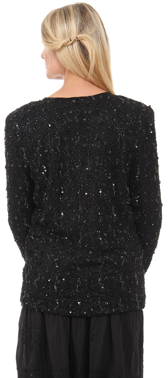 Round Shaped Beaded Design Jacket — back