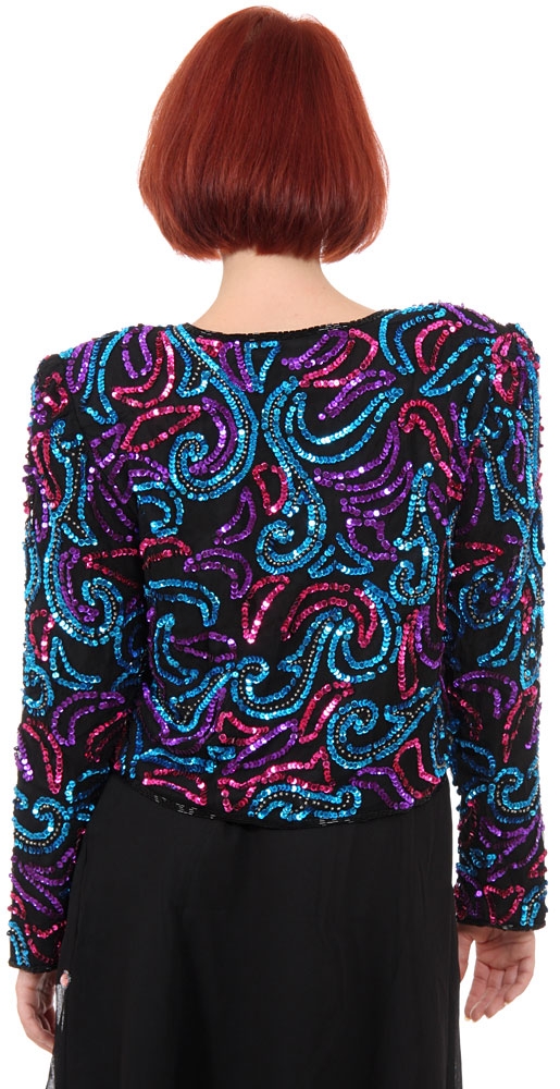 Gold Leaf Style Jacket  — back in Black/Multi