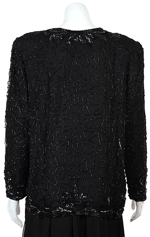 Symmetrical Hand Beaded Jacket  — back